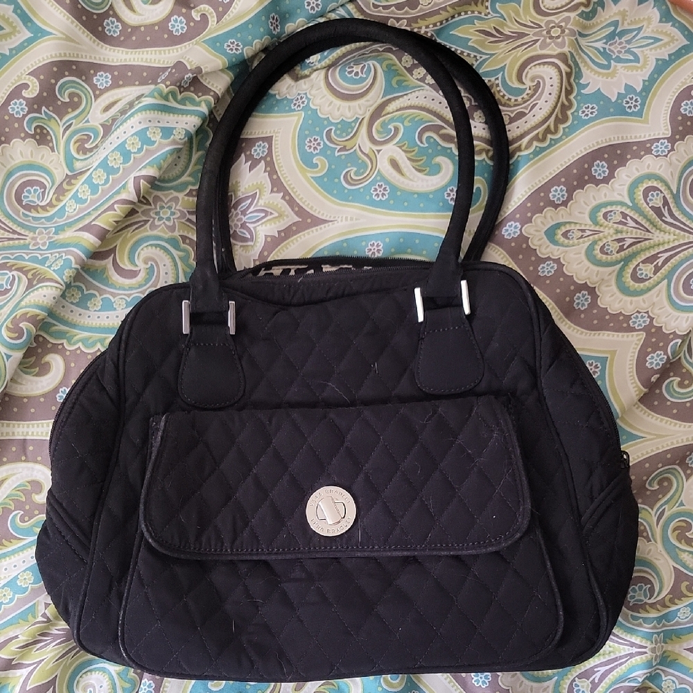 Vera Bradley Black Quilted Handbag